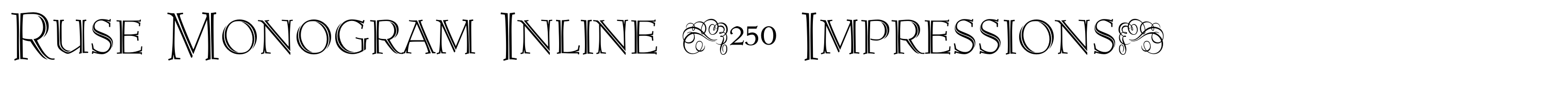 Ruse Monogram Inline (250 Impressions)